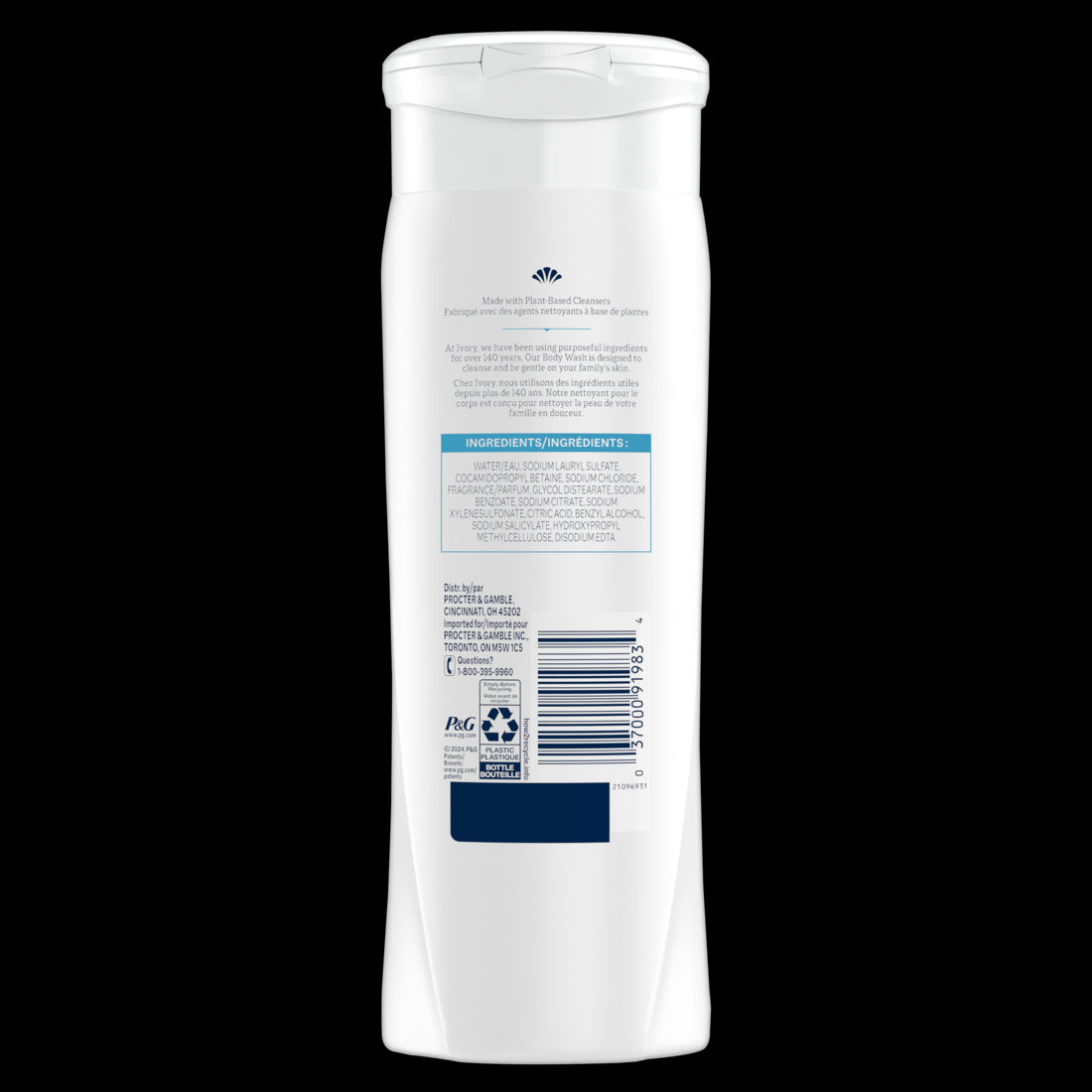 Ivory Gentle Body Wash Original Scent - 21oz/4pk