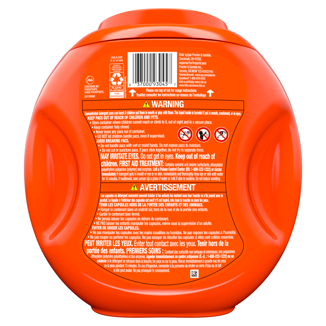 Tide Pods Laundry Detergent Pacs 3-in-1 Stain Remover Odor Fighter Color Protector HE Compatible Original Scent - 81ct/4pk
