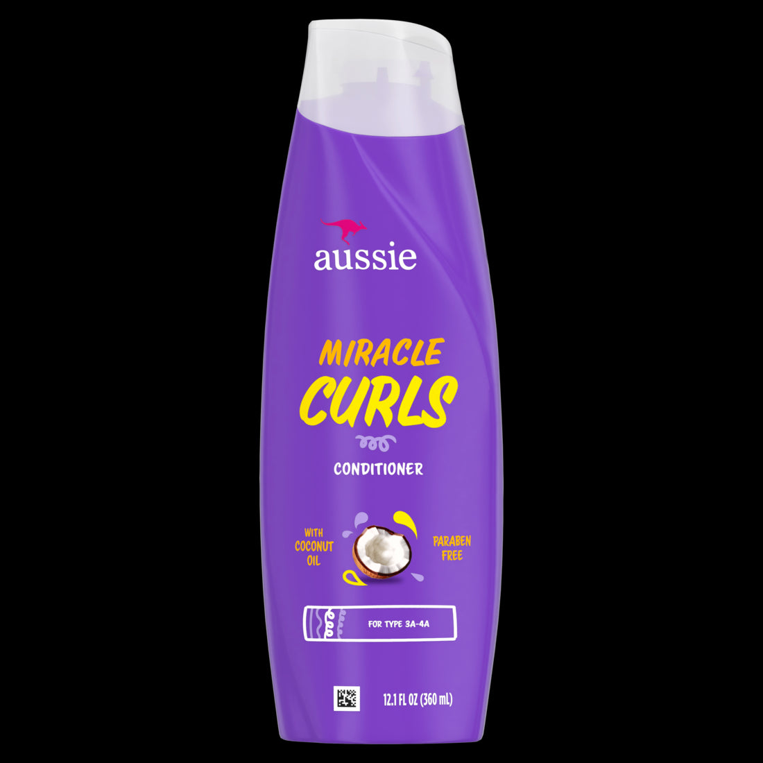 Aussie Miracle Curls Conditioner with Coconut Oil Paraben Free - 12.1oz/6pk