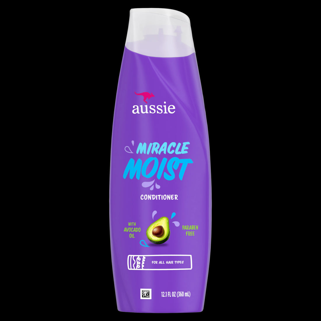 Aussie Miracle Moist Hair Conditioner for All Hair Types Moisturizing Paraben-Free - 12.1oz/6pk