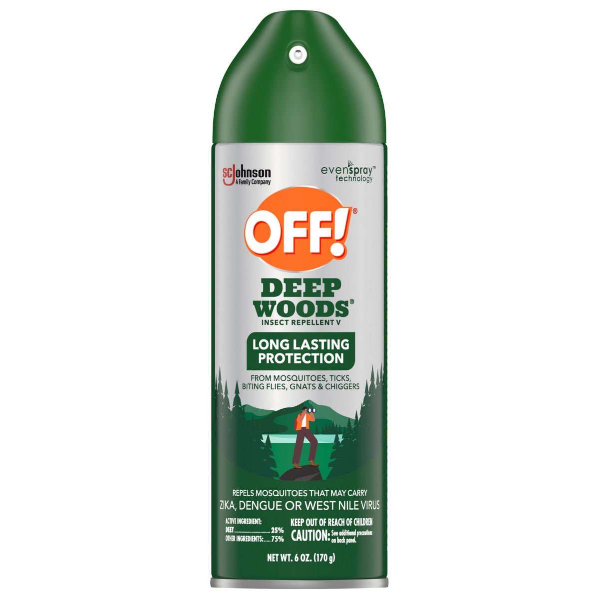 Off! Deep Woods Active Aerosol - 6oz/12pk