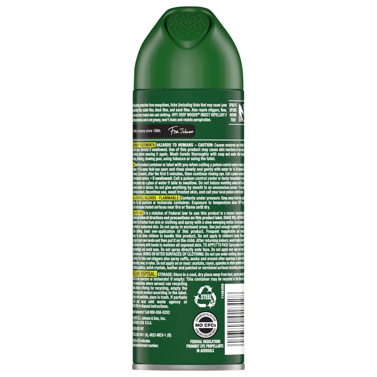 Off! DEEP WOODS Active Aerosol - 6oz/12pk