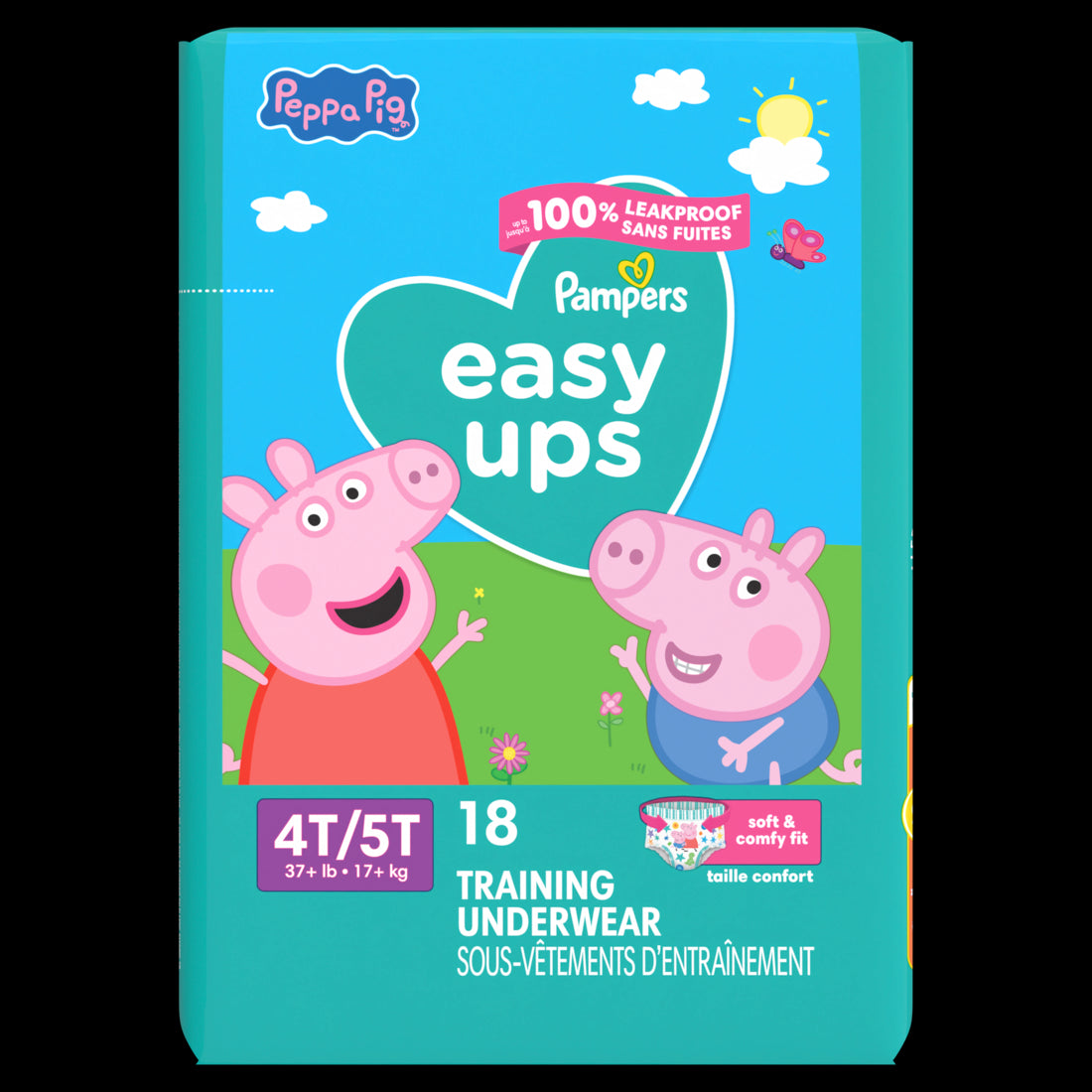 Pampers Easy Ups Training Underwear Peppa Pig Size 6 (4T5T) - 18ct/4pk