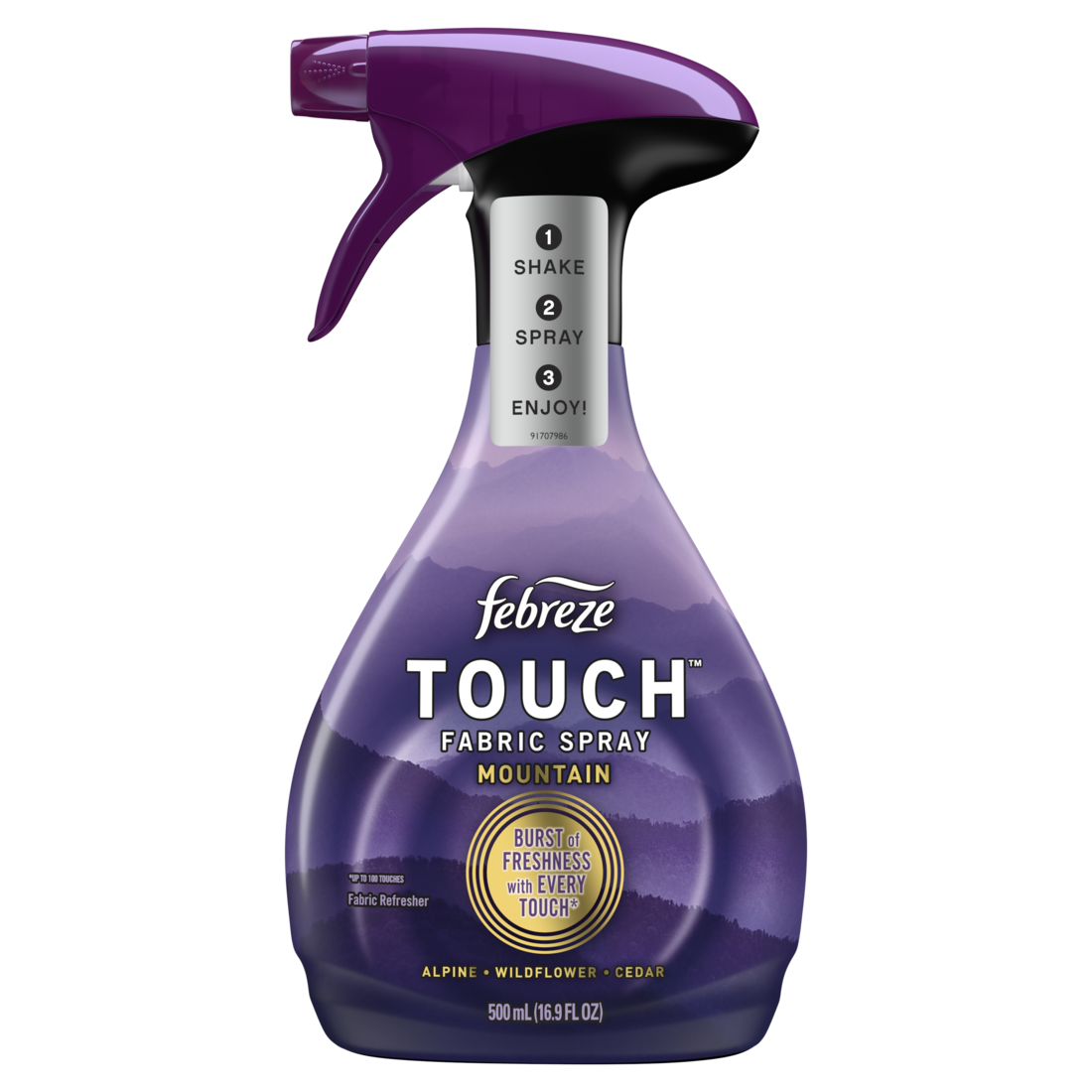 Febreze Touch Fabric Spray Mountain - 16.9oz/6pk