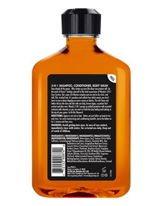 Woody's WD 3-in-1 Shampoo - 12oz/1pk