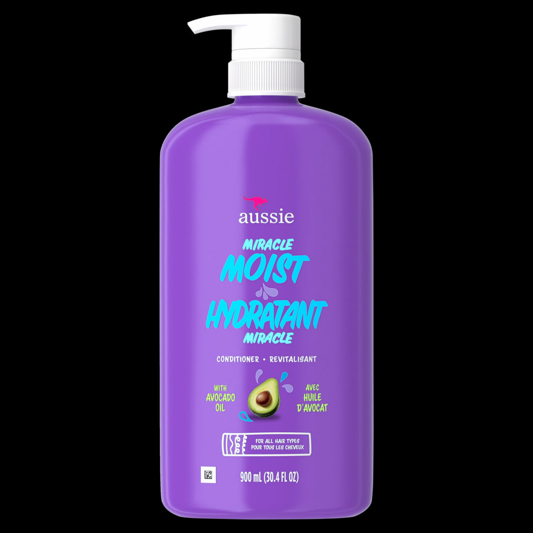 Aussie Miracle Moist Hair Conditioner for All Hair Types Moisturizing Paraben-Free - 30.4oz/4pk