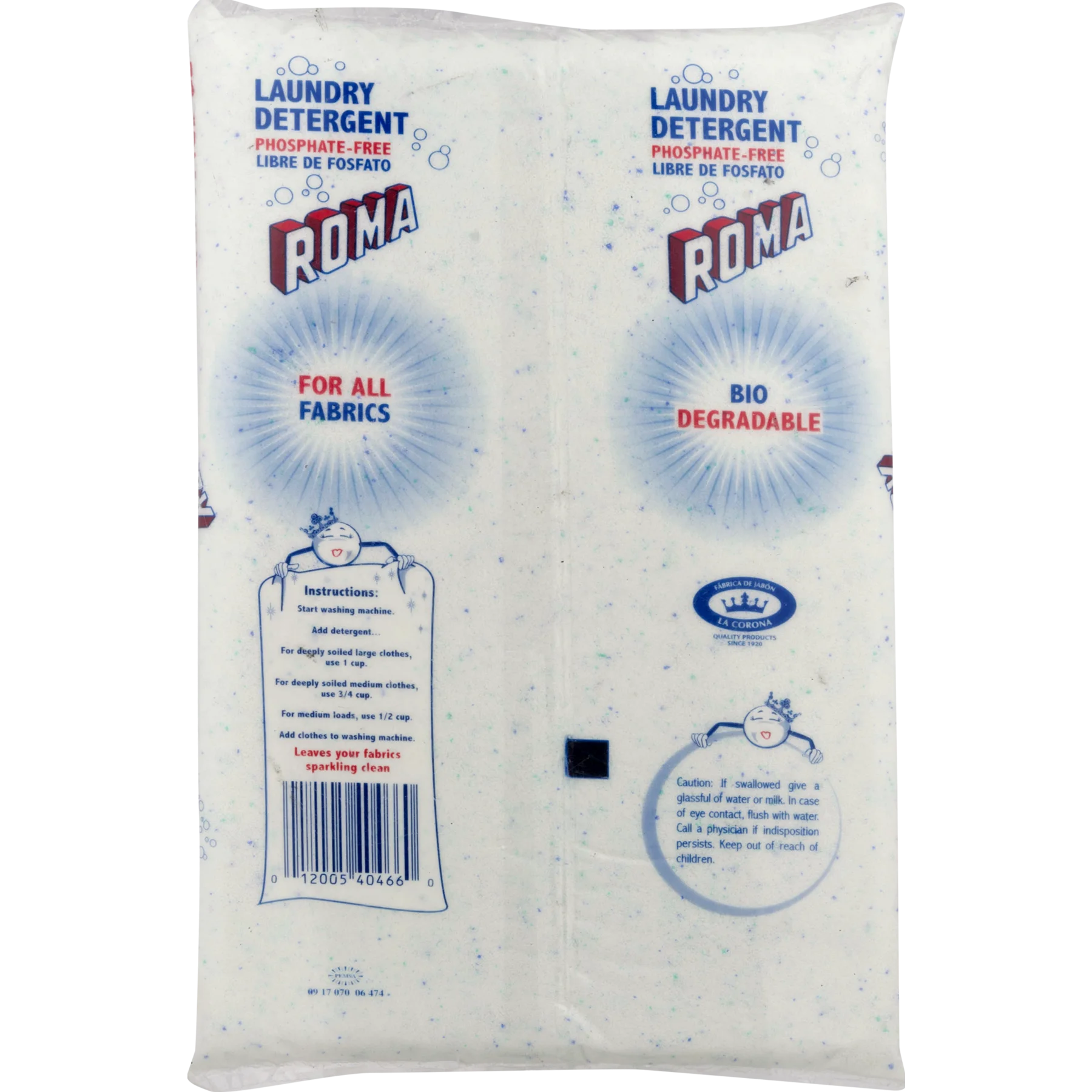 Roma Laundry Detergent - 16oz/1lb/454g/36pk