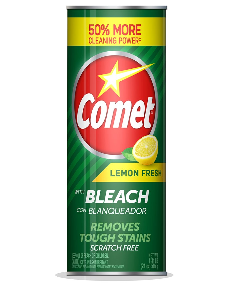 Comet Lemon Fresh Disinfectant Cleanser with Bleach - 21oz/12pk