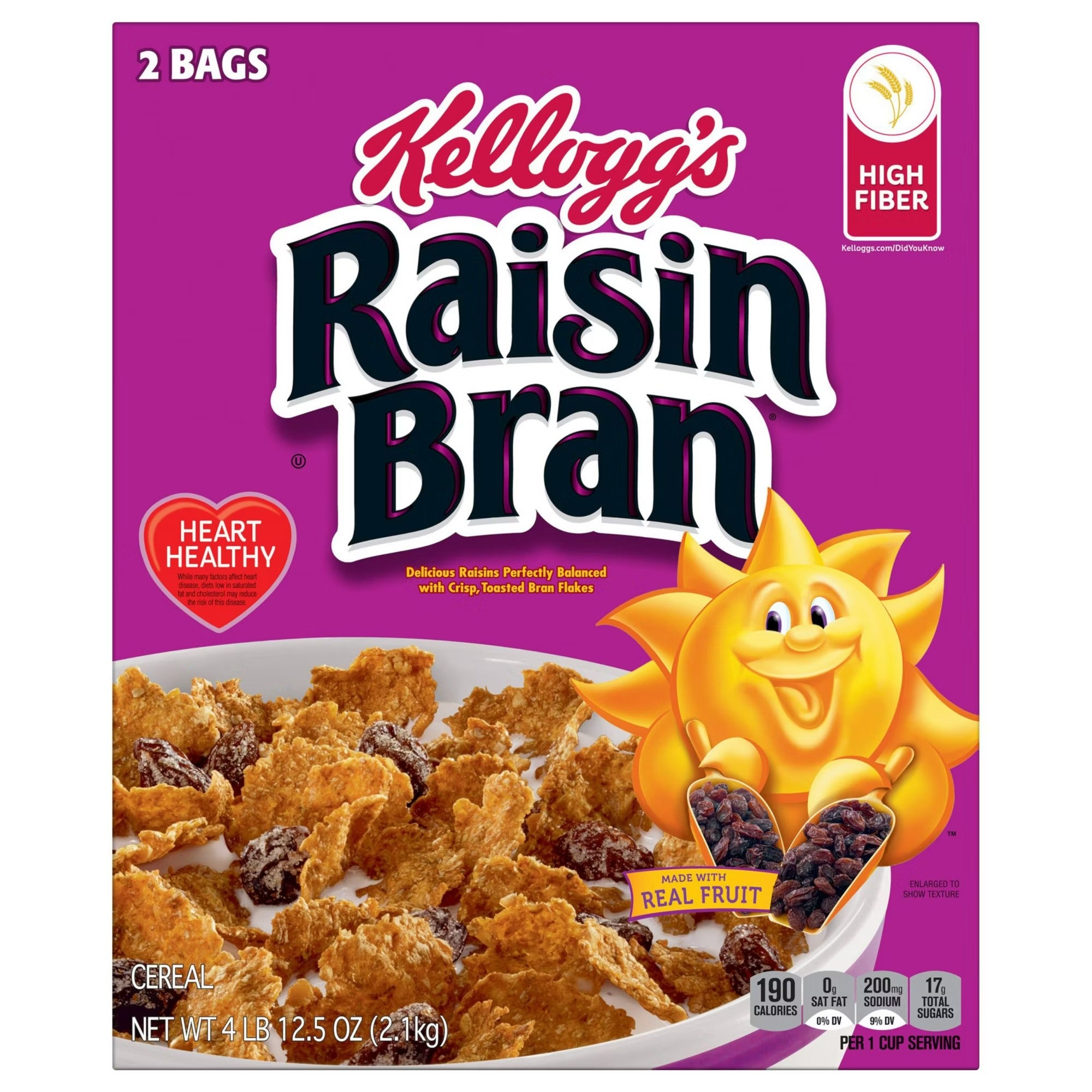 Kellogg's Raisin Bran Cereal - 76.5oz/1pk