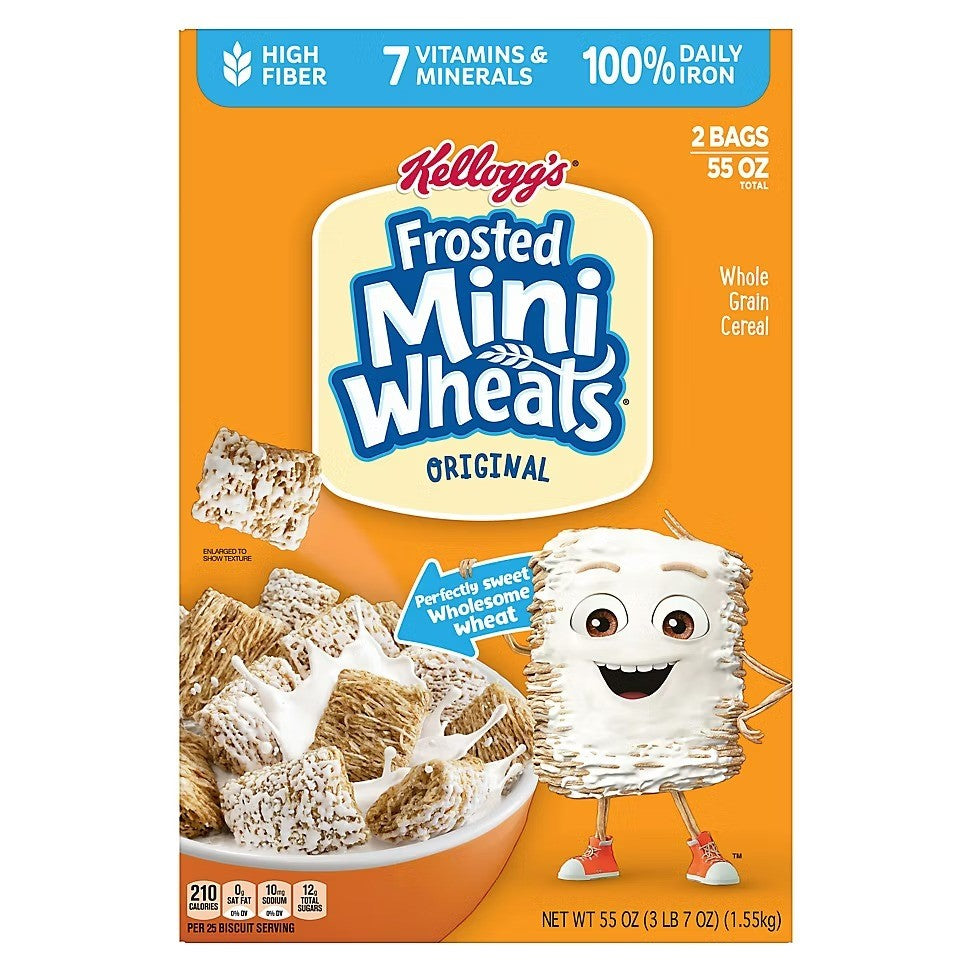 Kellogg's Frosted Mini-Wheats Breakfast Cereal - 55oz/1pk