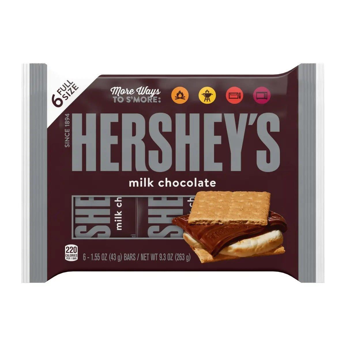 Hershey Milk Chocolate Bars - (6x1.55)oz/24pk