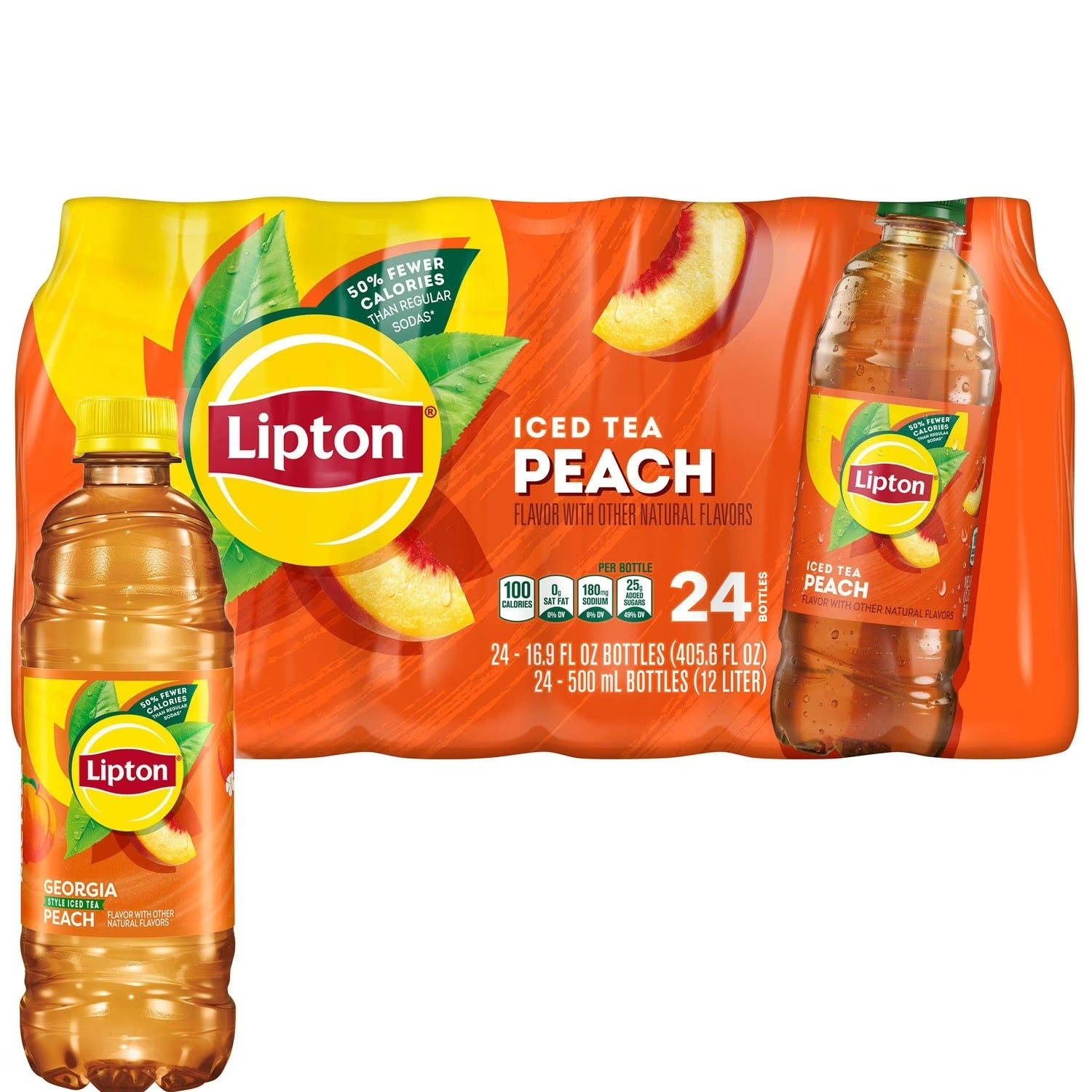 Lipton Peach Iced Tea - 16.9oz/24pk