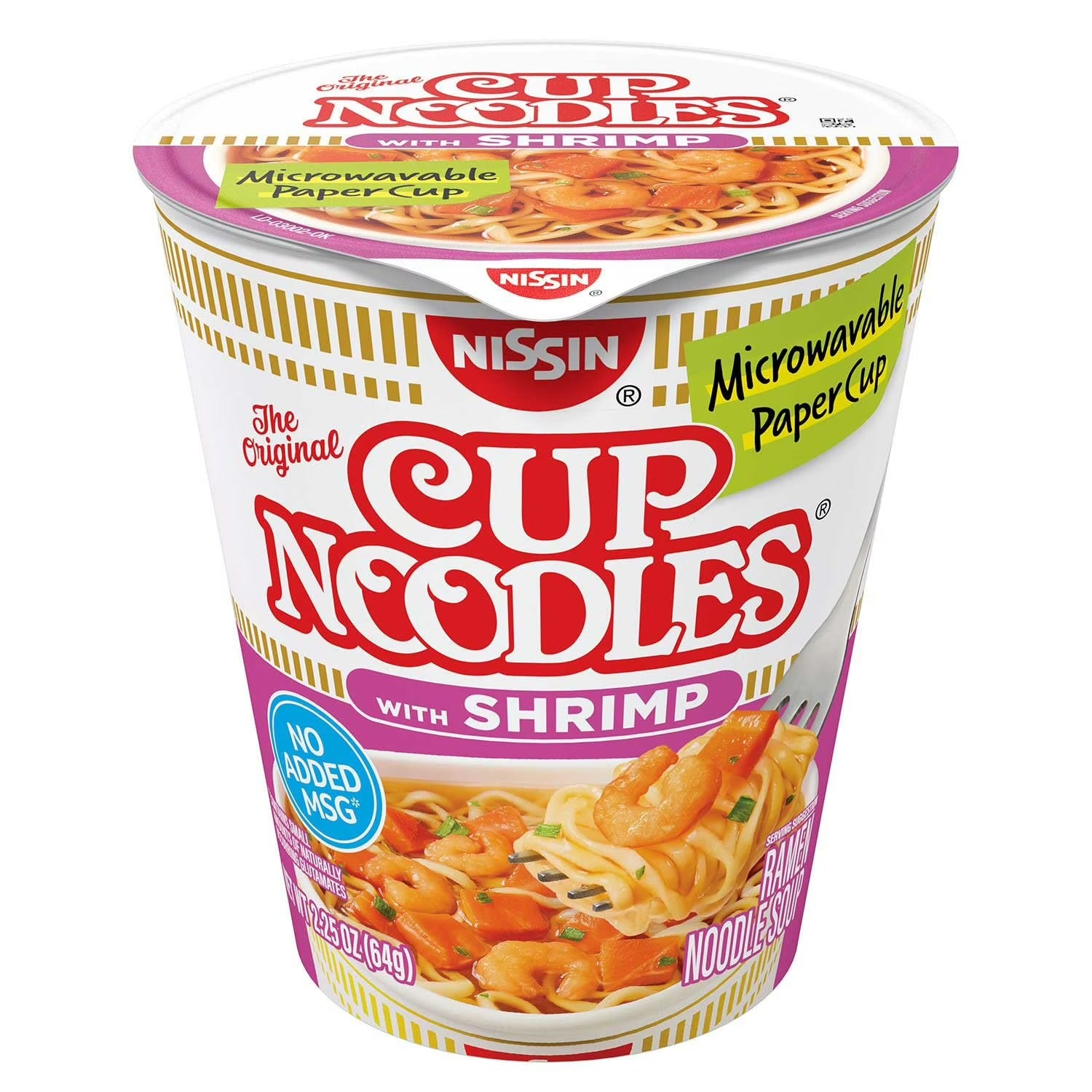 Nissin Cup Noodles Shrimp Flavor - (24x2.25)oz/1pk