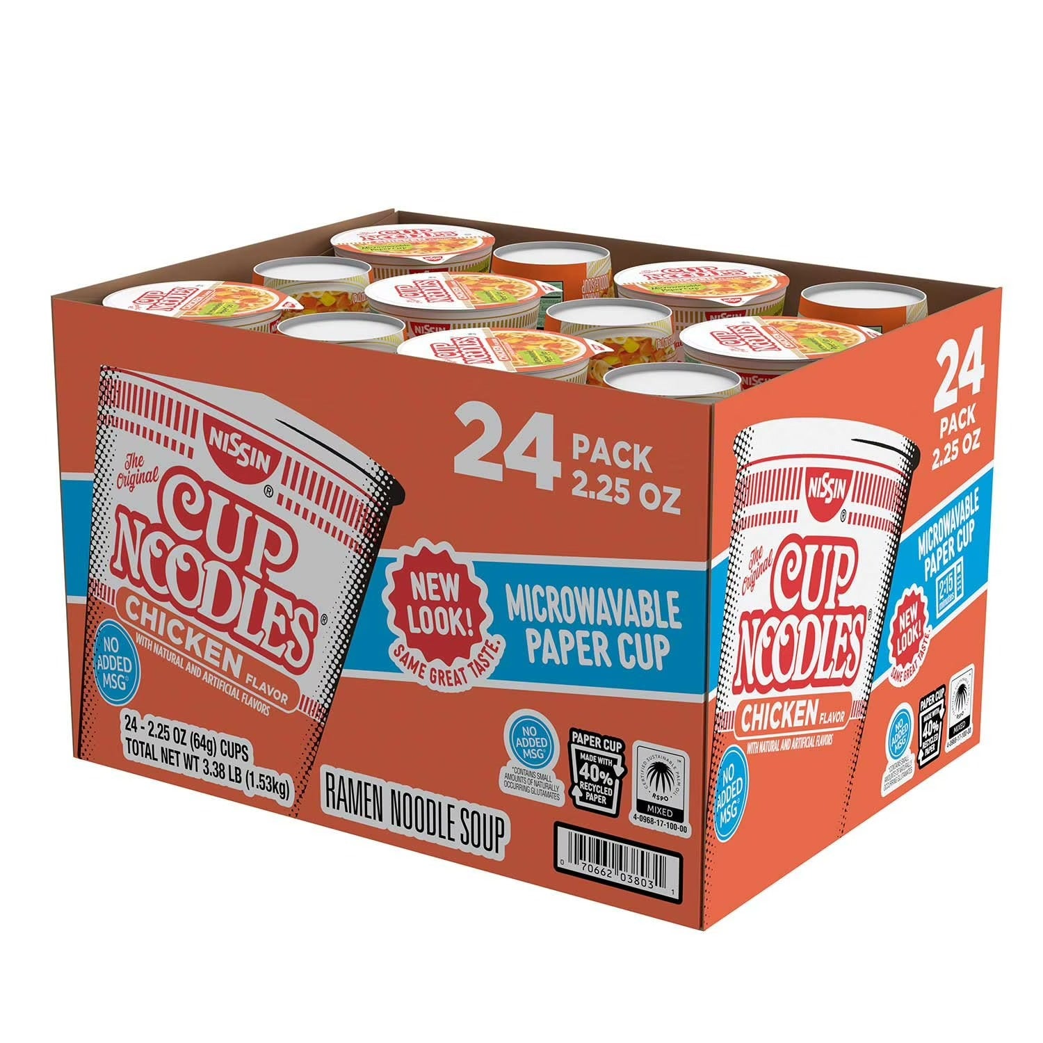 Nissin Cup Noodles Chicken Flavor - (24x2.25)oz/1pk