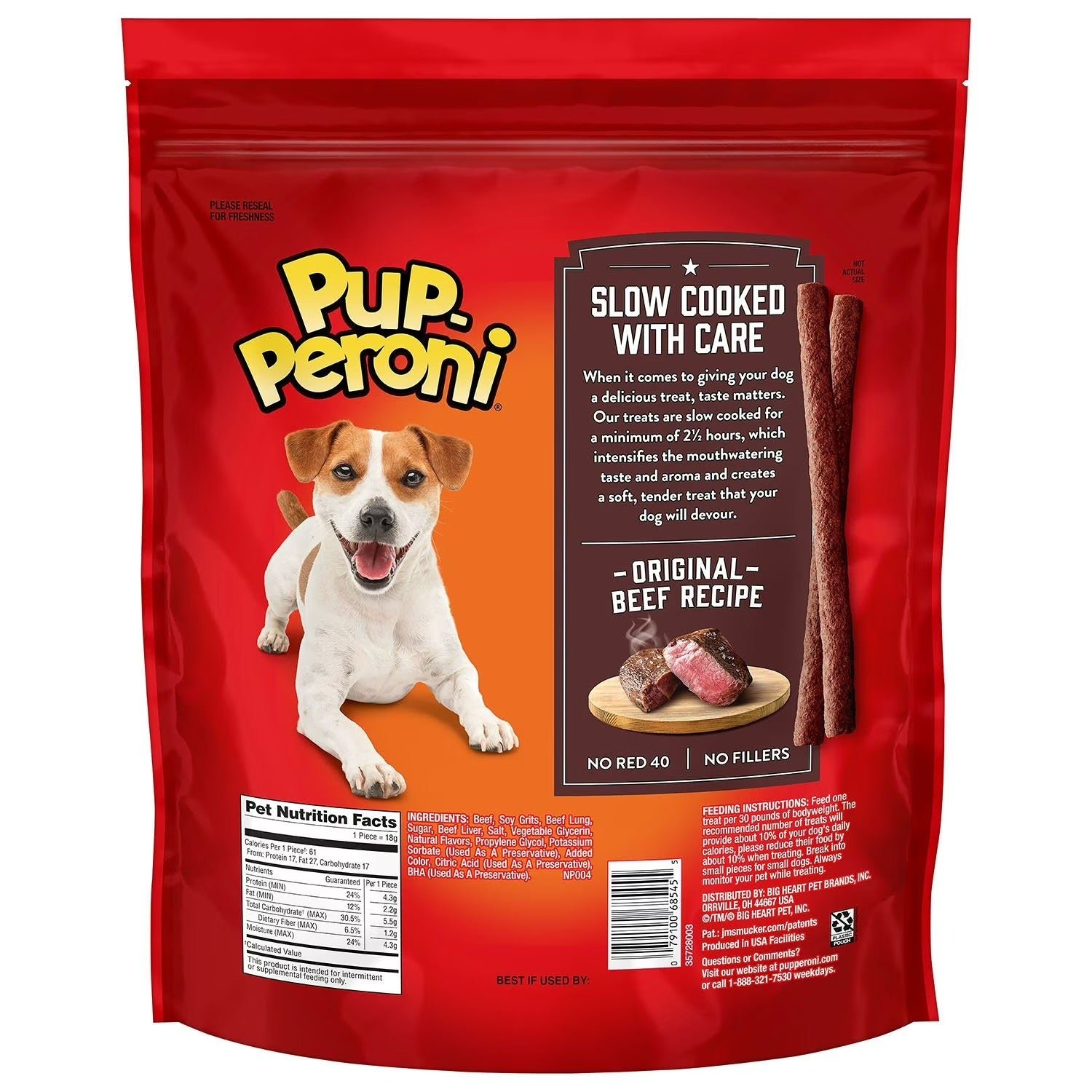 Pup-Peroni Dog Snacks Original Beef Flavor - 46oz/1pk