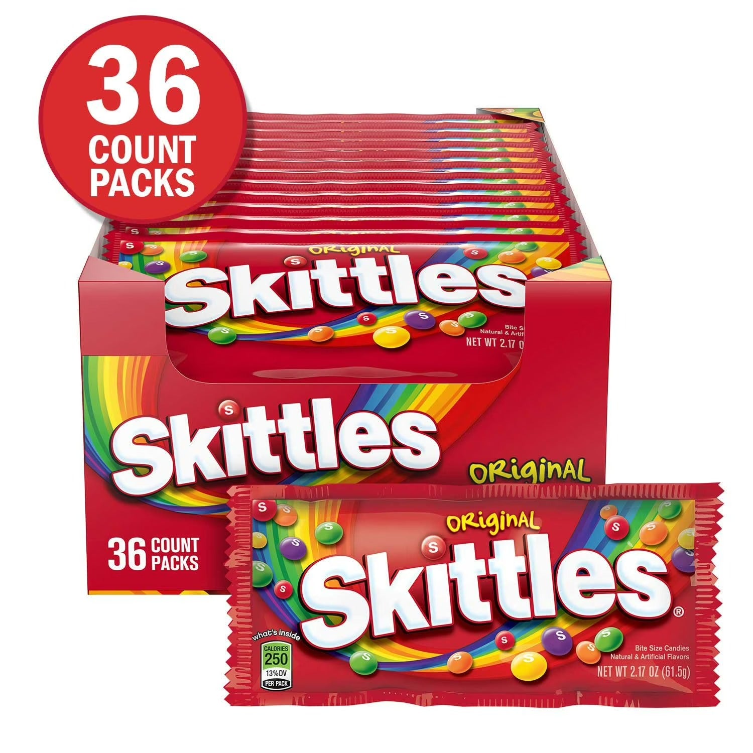 Skittles Original Bite Size Candies - 2.17oz/36pk