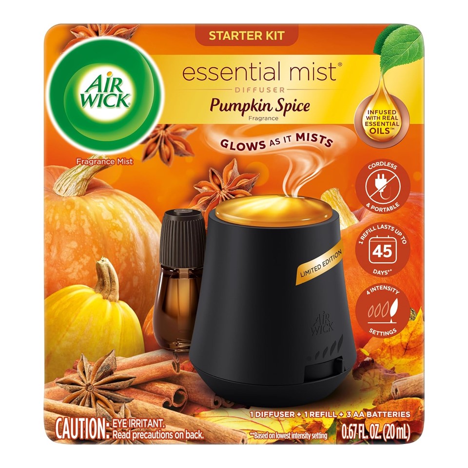 Air Wick Essential Mist - Starter Kit Pumpkin Spice - 1ct/3pk