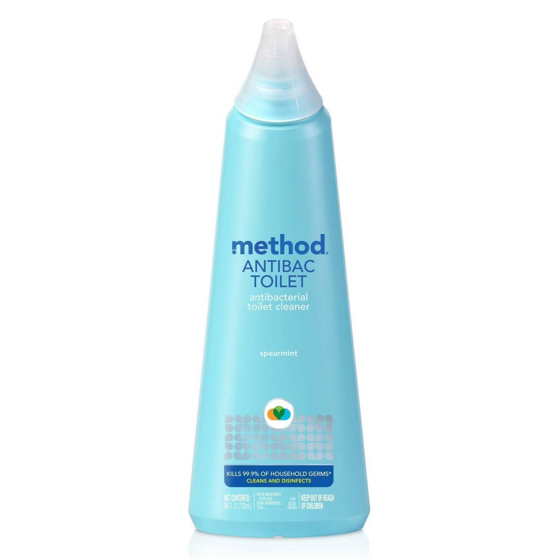 Method Anti Bacterial Toilet Cleaner Spearmint - 24oz/6pk