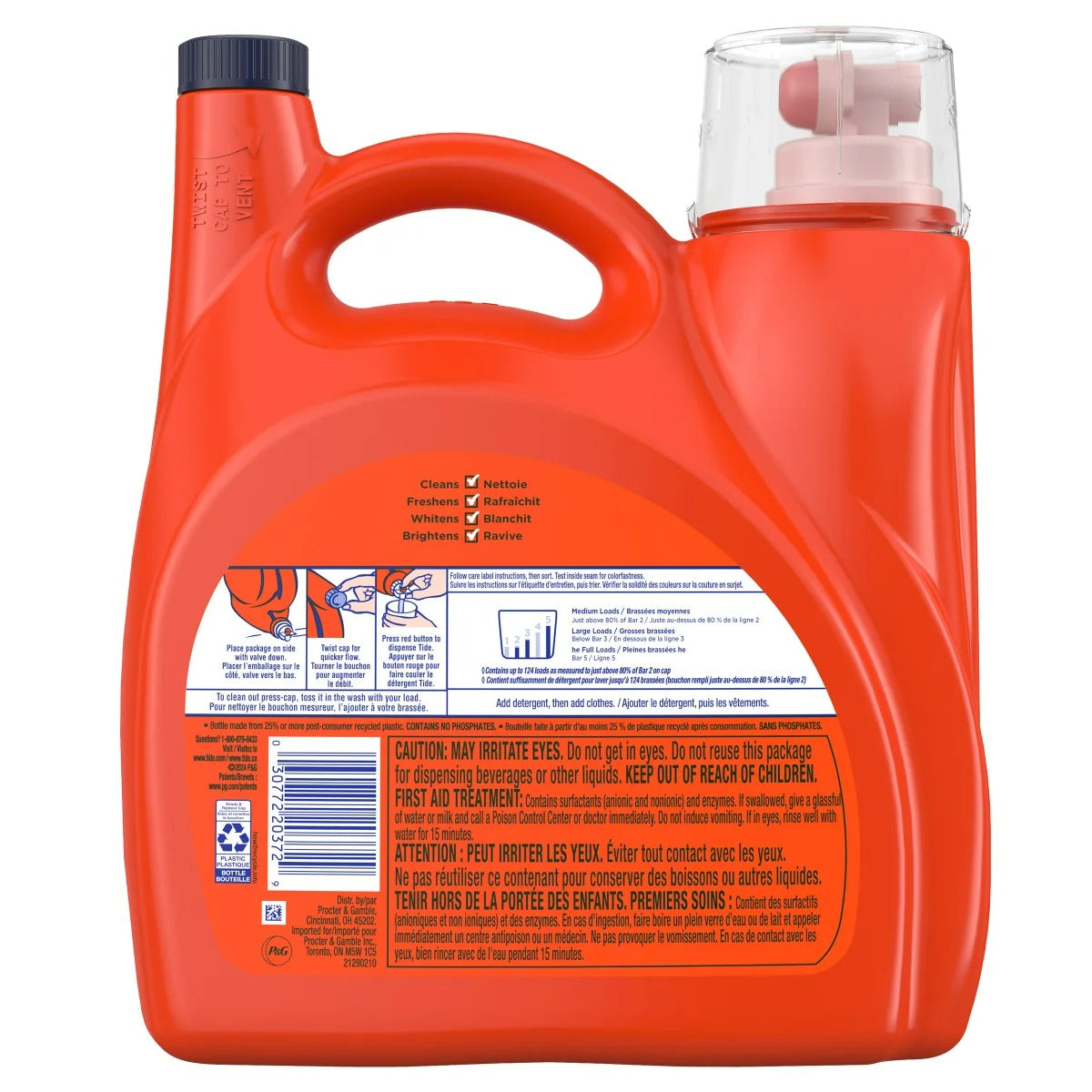 Tide Ultra Coldwater Clean Liquid Laundry Detergent 124 Loads - 159oz/4pk