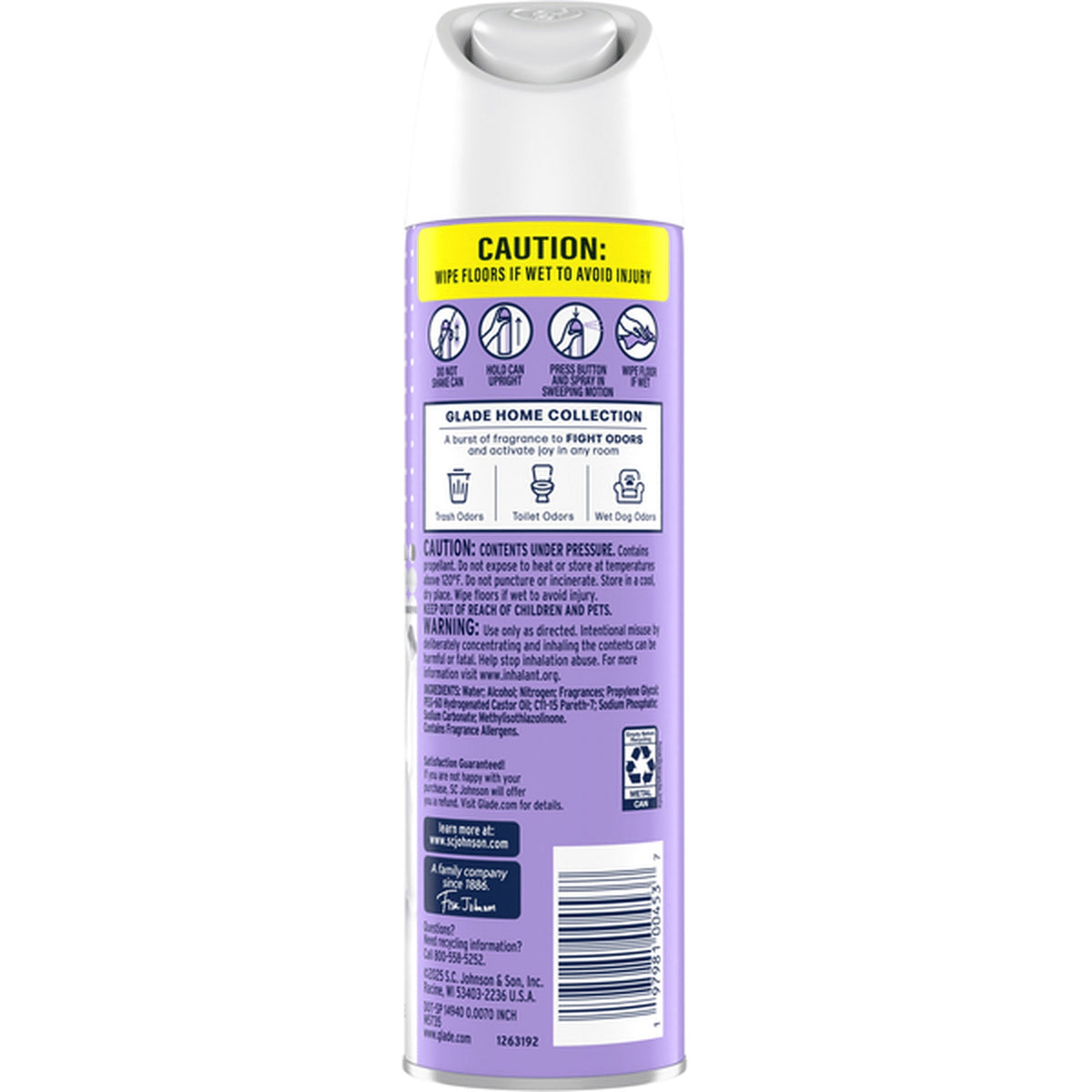 Glade Aerosol - Lavender - 7.3oz/6pk