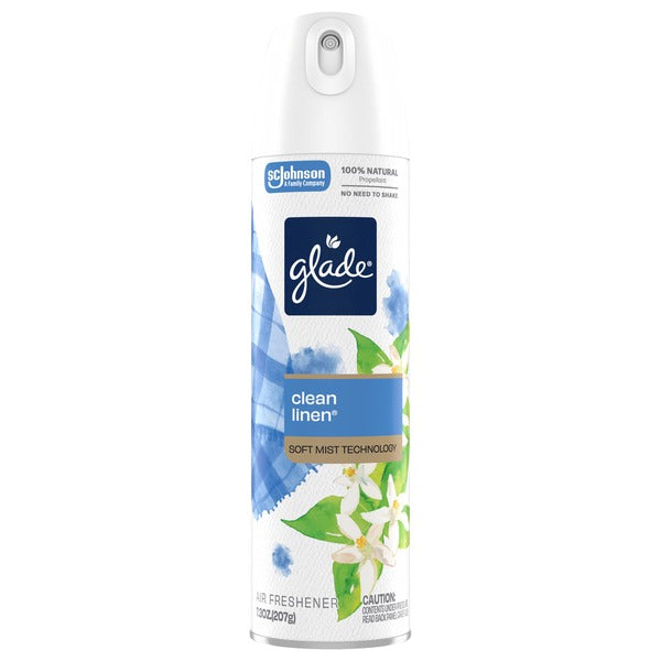 Glade Aerosol - Clean Linen - 7.3oz/6pk