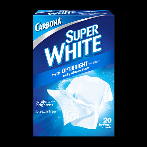 Carbona Super White Sheets-20ct/12pk