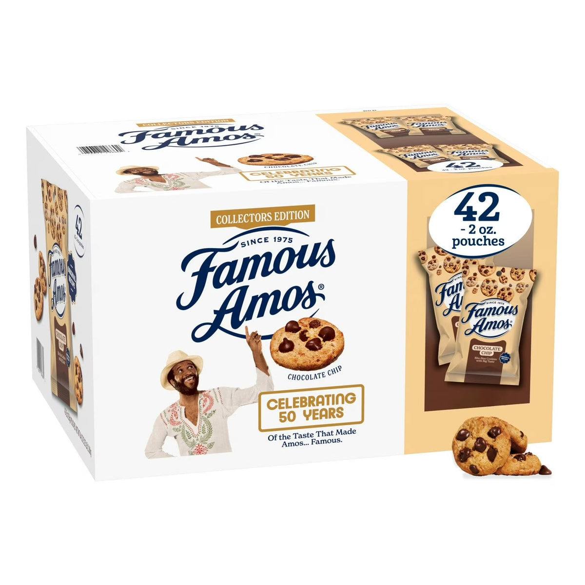 FAMOUS AMOS Double Chocolate Chip Cookies - 2oz Bags/42pk