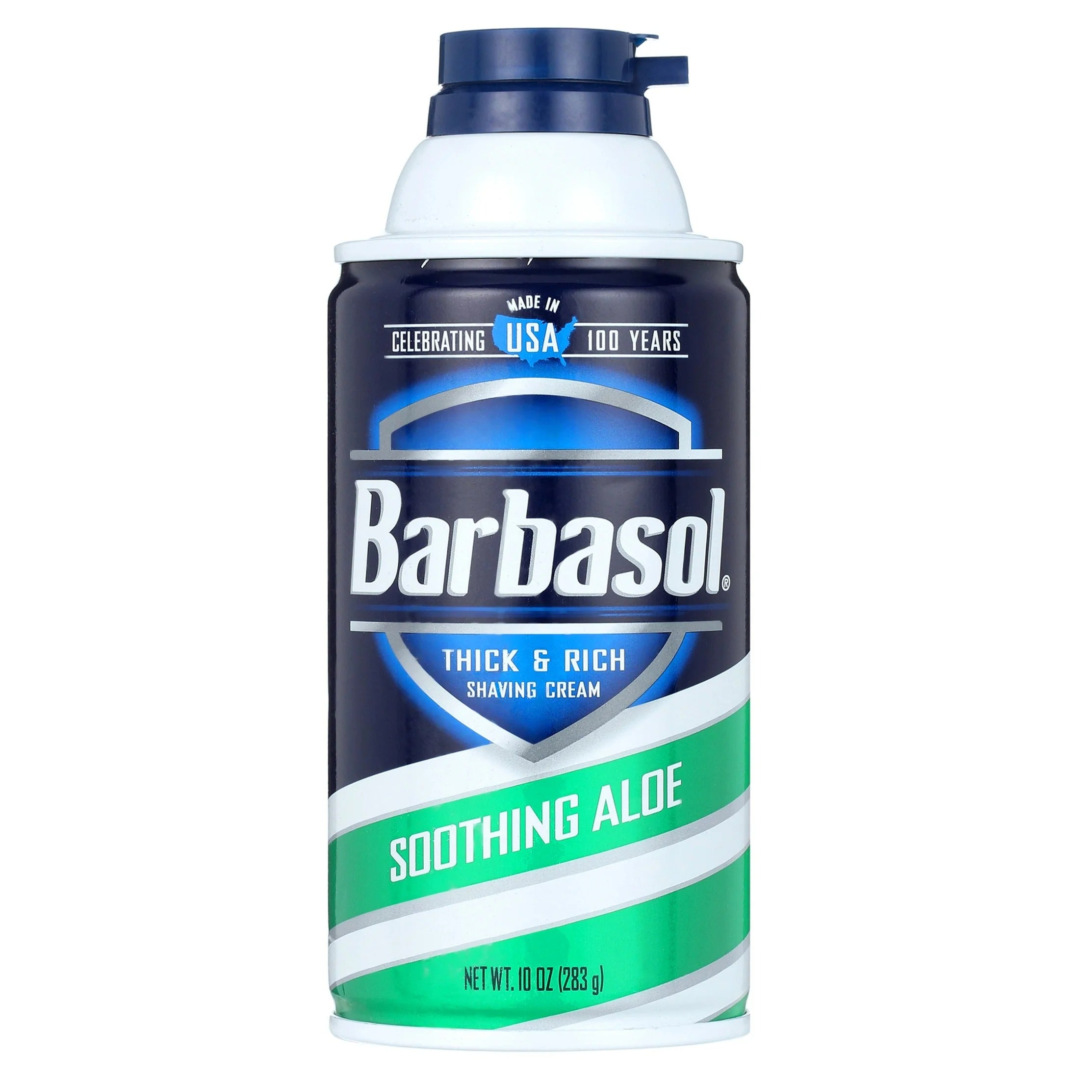 Barbasol Shaving Cream with Rust Resistant Bottom Soothing Aloe 283g - 10oz/6pk