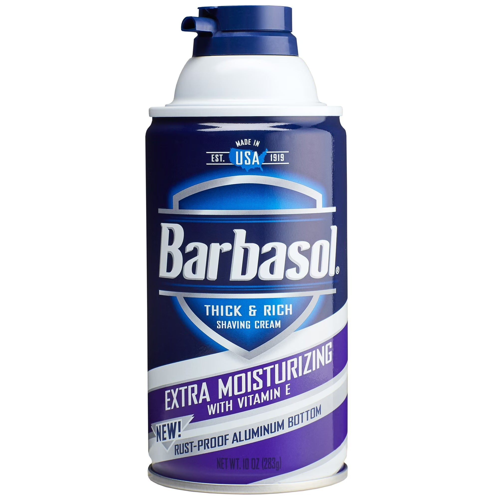 Barbasol Shaving Cream with Rust Resistant Bottom Extra Moisturizing 283g - 10oz/6pk