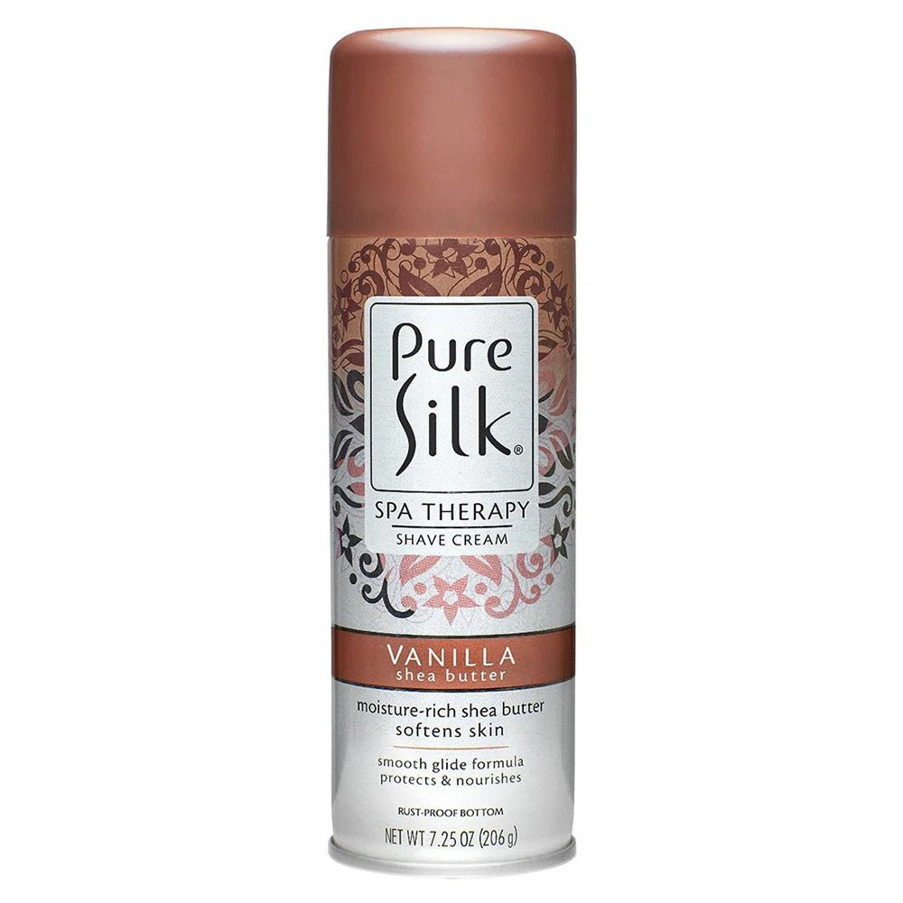 Pure Silk Shave Cream Vanilla Shea Butter 206g - 7.25oz/6pk