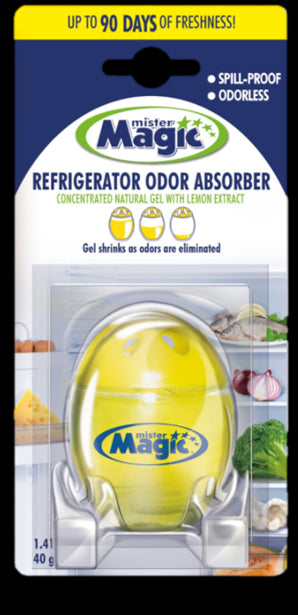 Carbona Mister Magic Refrigerator Odor Absorber Lemon-1.41oz/6pk