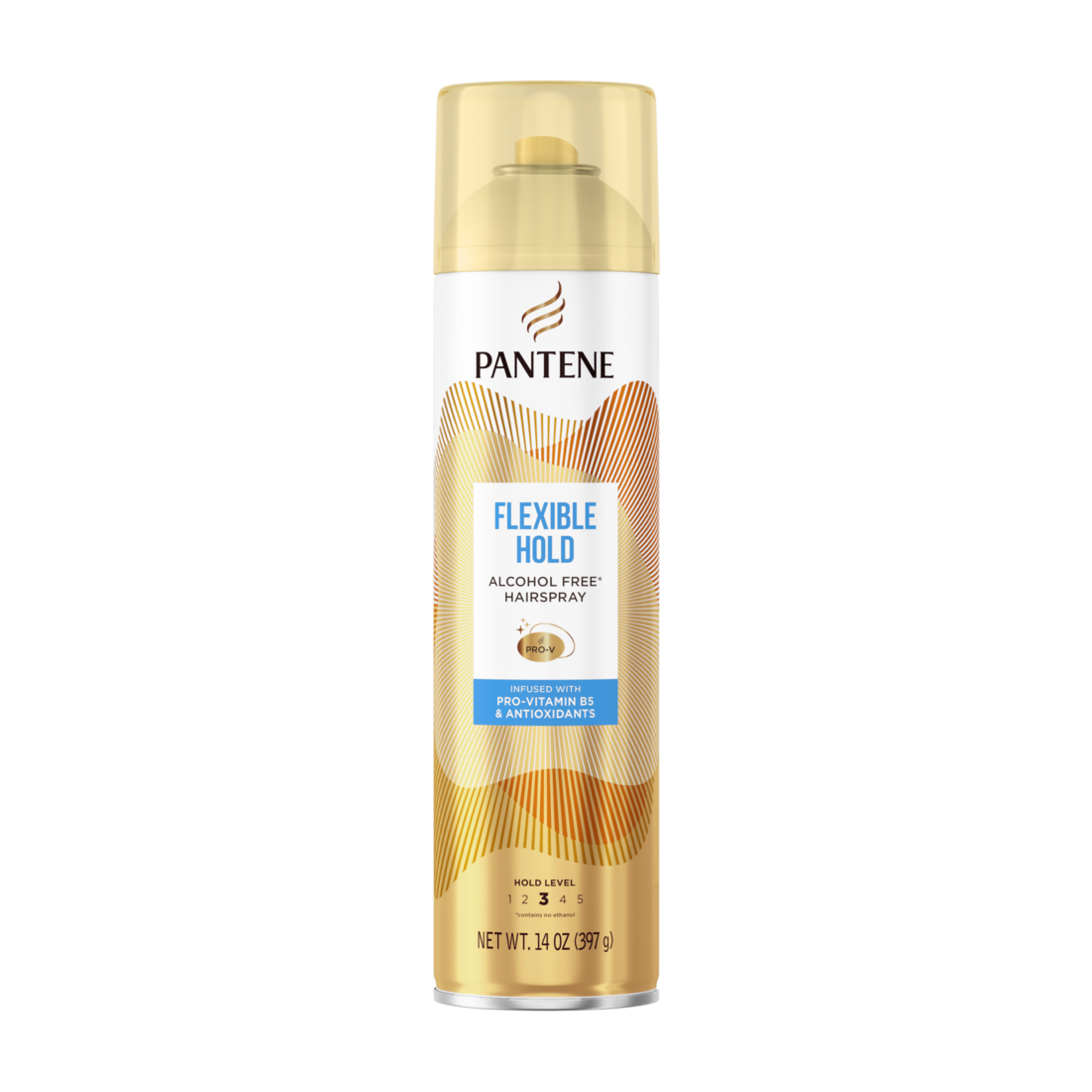 Pantene Flexible Hold Alcohol-Free Hairspray Level 3 with Pro-Vitamin B5 and Antioxidants - 14oz/6pk