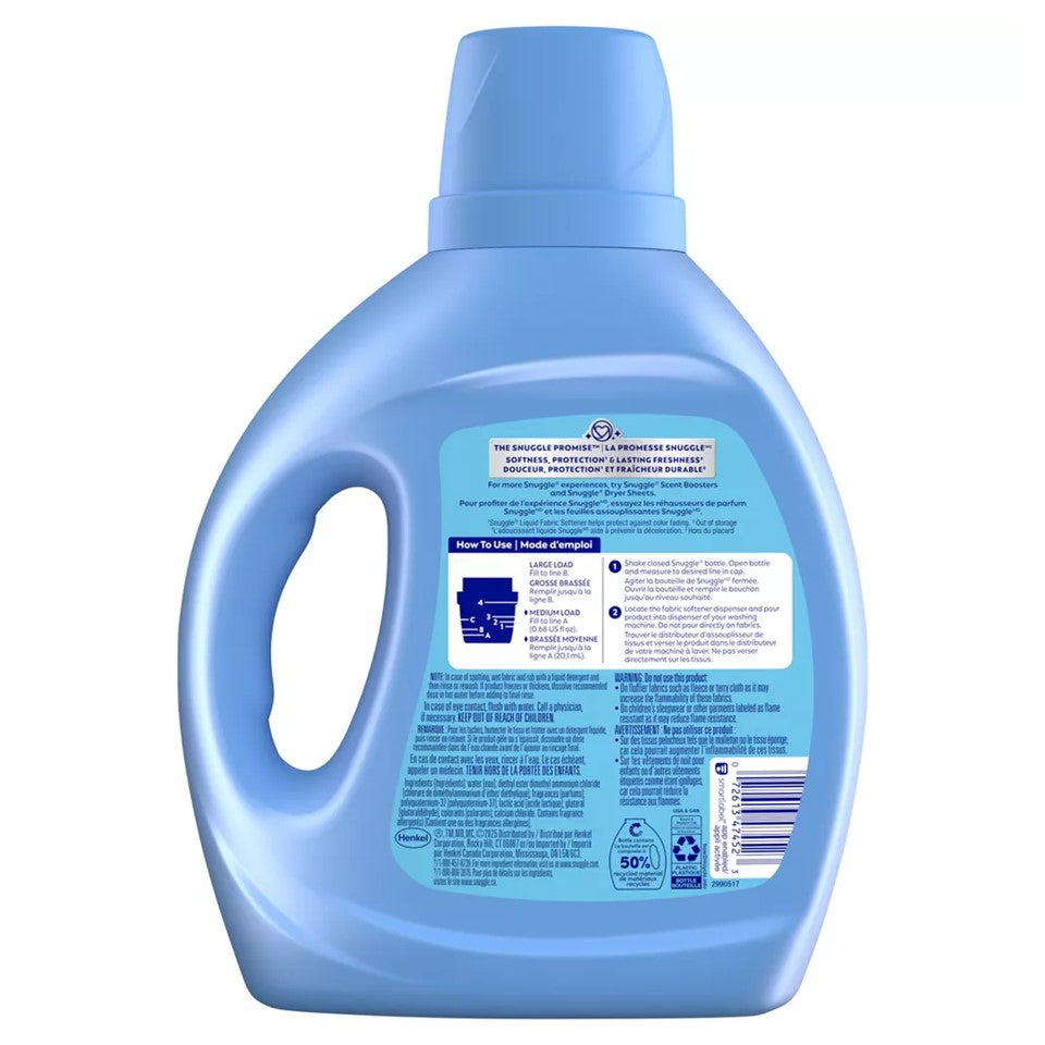 Snuggle Fabsoft UltLiq Blue Sparkle - 66oz/6pk