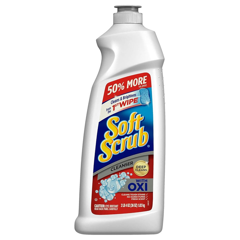 Soft Scrub Cleanser Oxi - 36oz/6pk