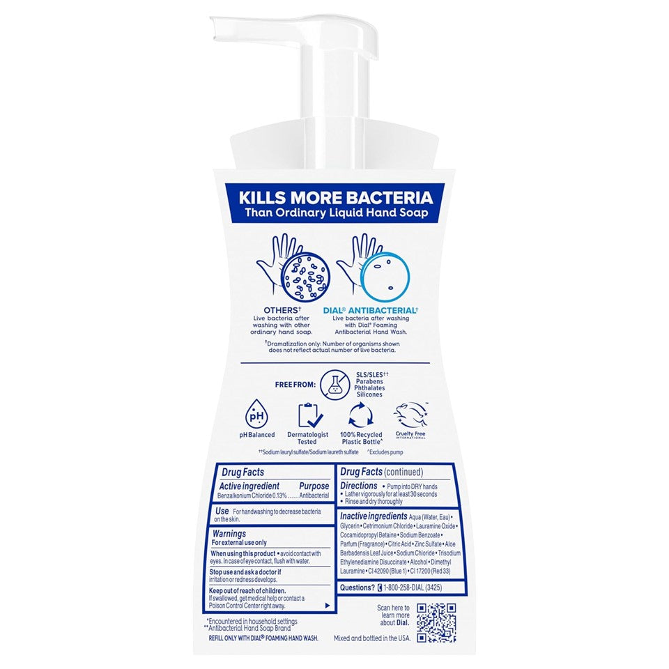 Dial Antibac Foaming Hand Wash Coconut Water - 7.5oz/6pk