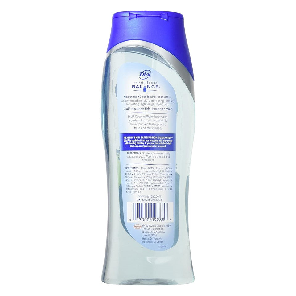 Dial Body Wash Coconut Water - 16oz/6pk