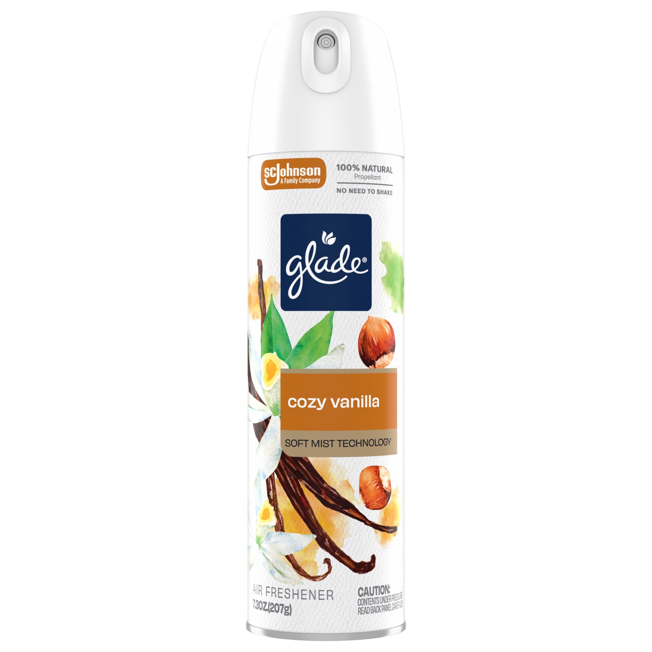 Glade Aerosol - Cozy Vanilla - 7.3oz/6pk