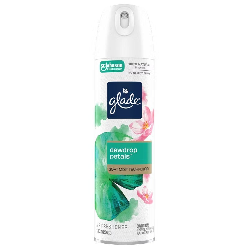 Glade Aerosol - Dewdrop Petals - 7.3oz/6pk