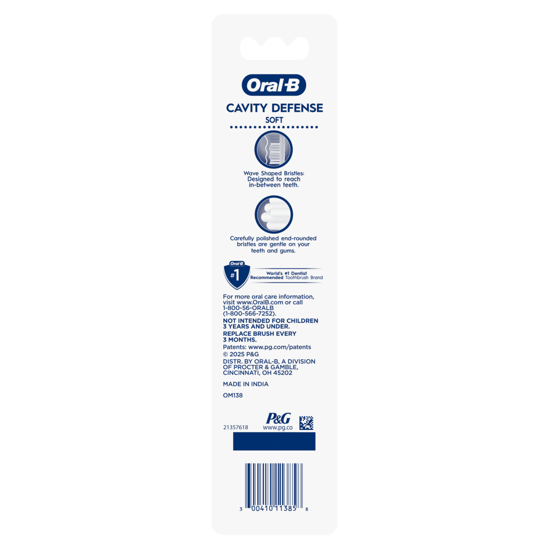 Oral-B Essential Clean Cavity Defense Soft Toothbrush - 2ct/36pk