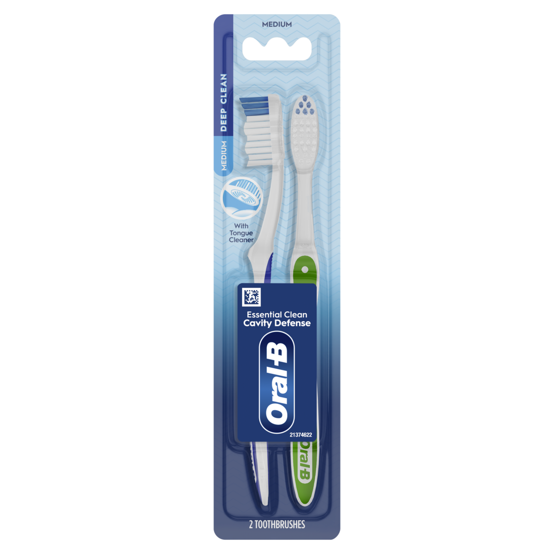 Oral-B Essential Clean Cavity Defense Medium Toothbrush - 2ct/36pk