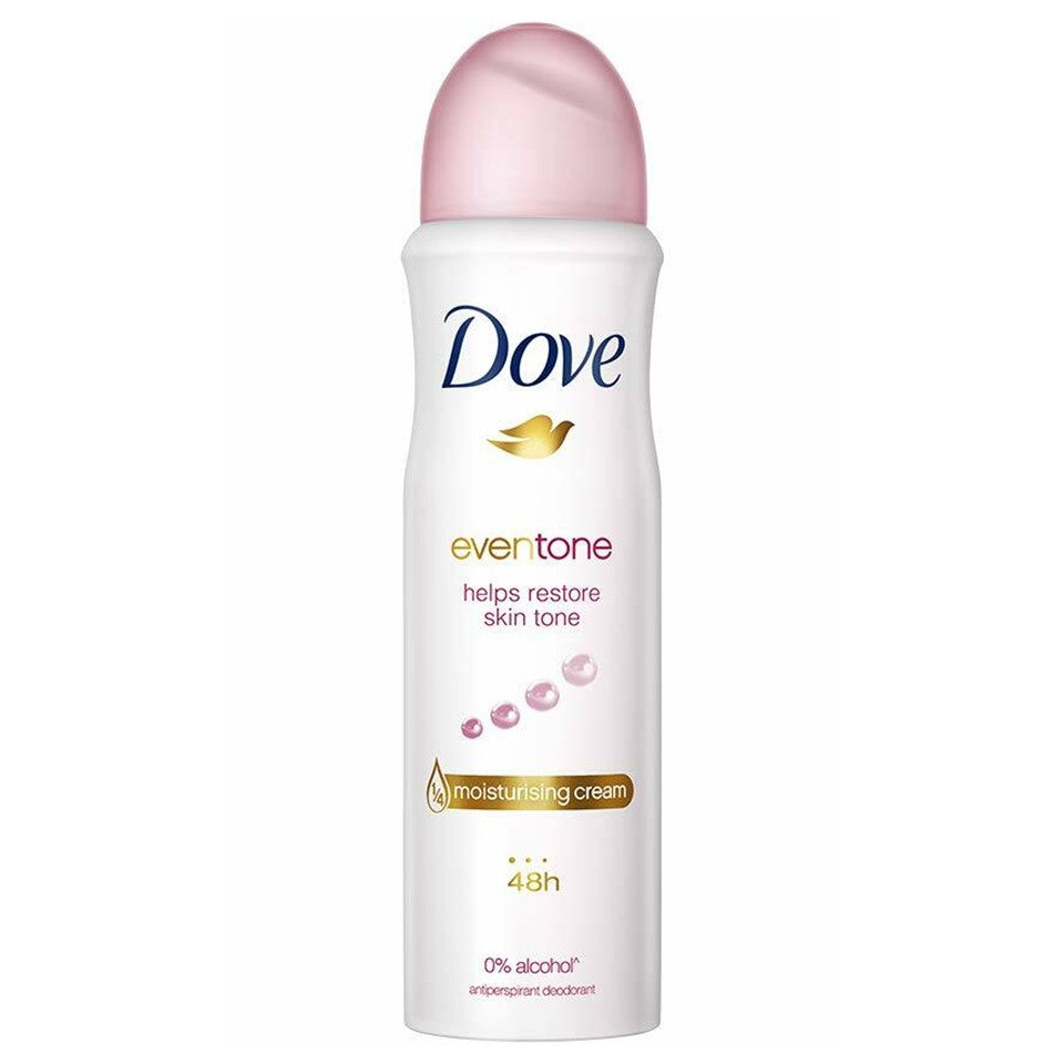 Dove Deodorant Spray Eventone Skin - 5.0oz/150ml/6pk