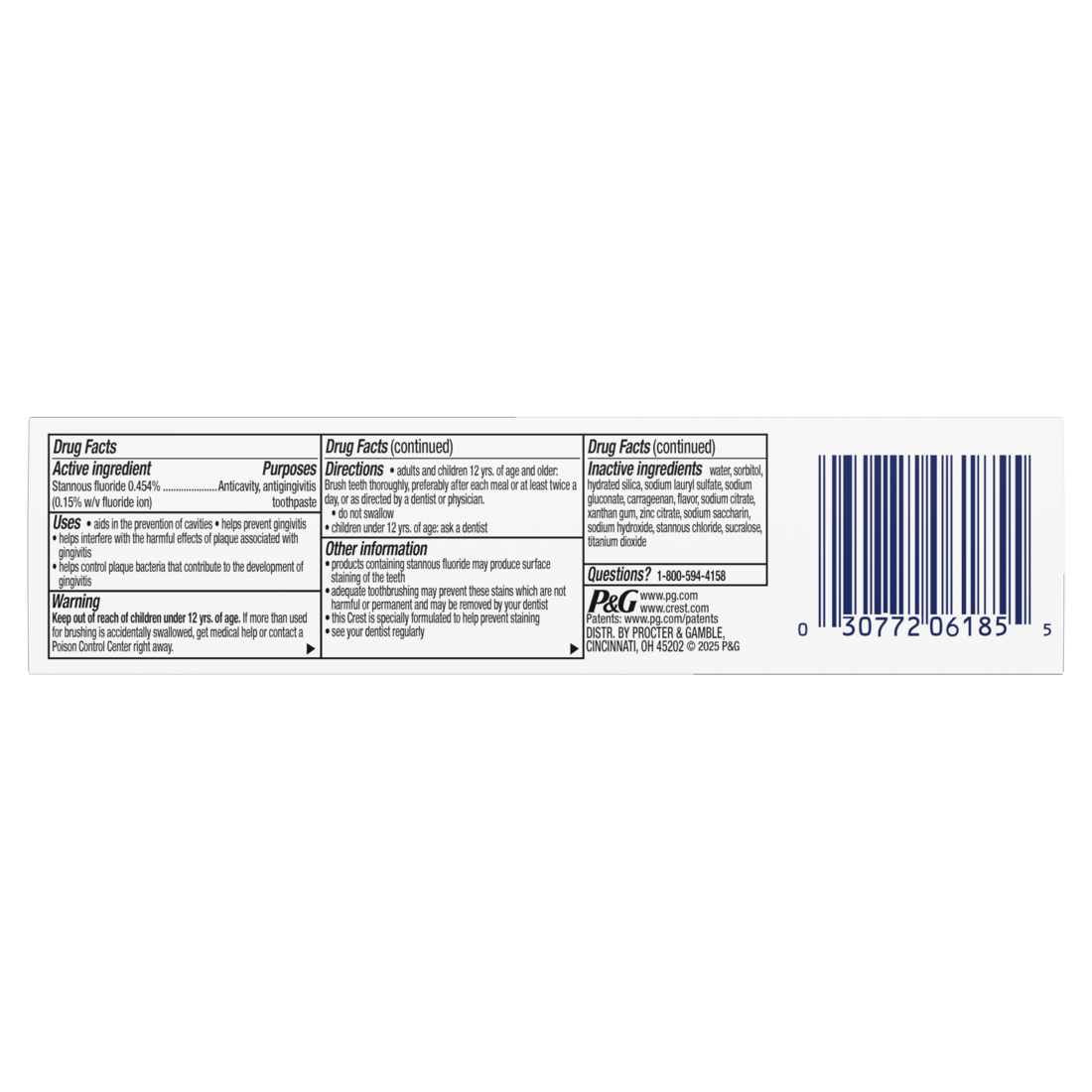 Crest Pro-Health Gum Detoxify Toothpaste Anticavity Antibacterial Fluoride Toothpaste Clinically Proven Gum Sensitive And Enamel Protection Plaque Control - 2.6oz/24pk