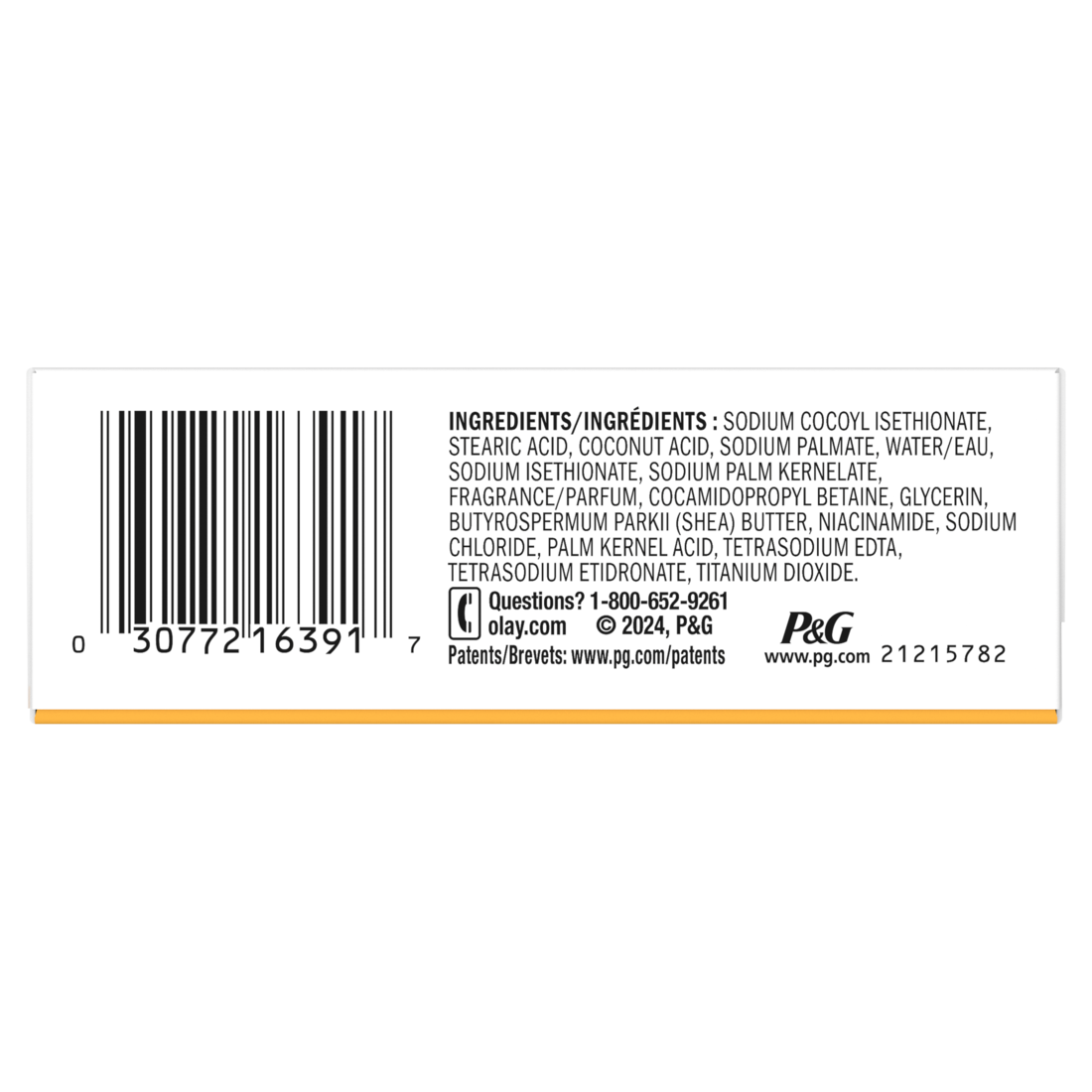 Olay Ultra Moisture Shea Butter Beauty Bar With Vitamin B3 Complex- 2.6oz/48pk