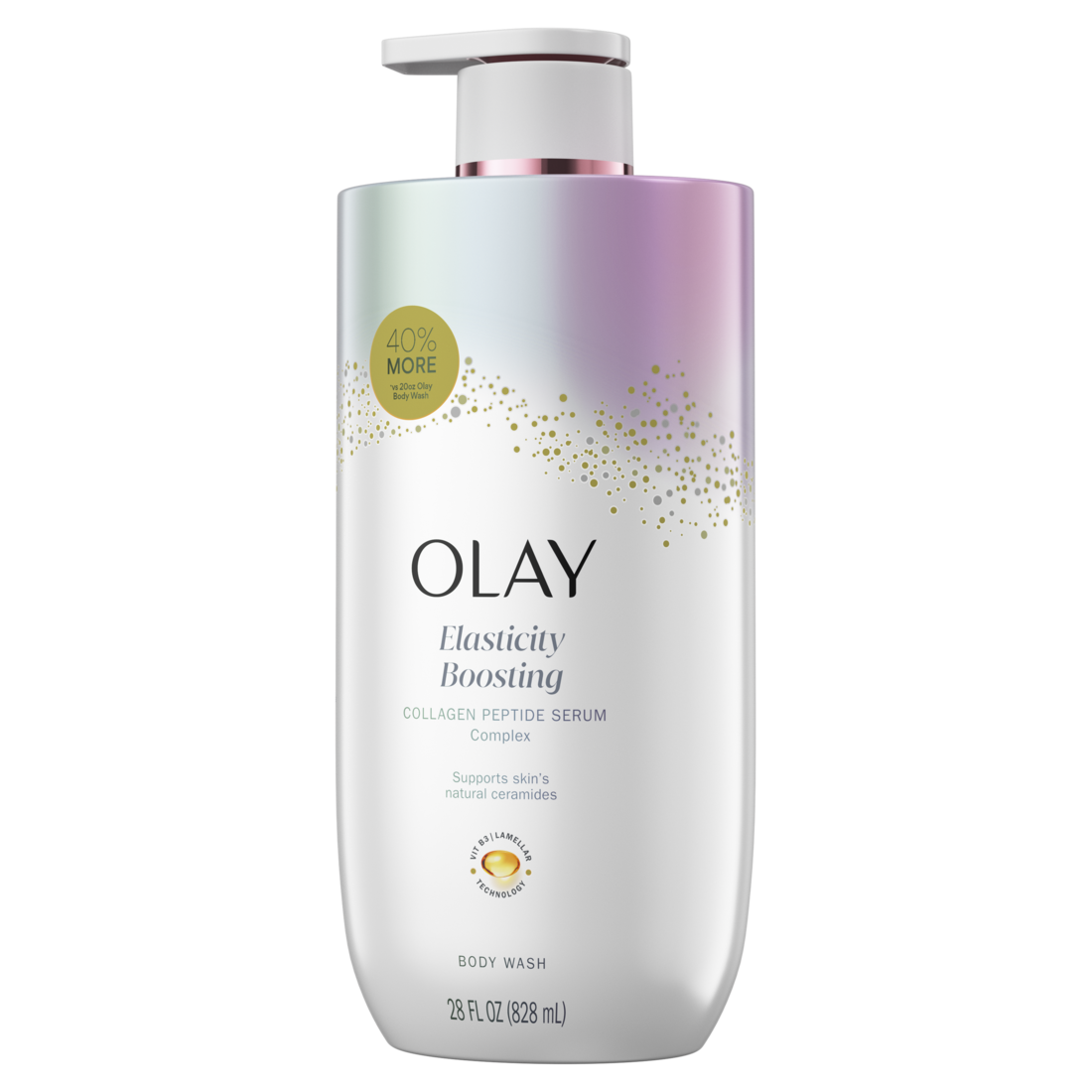 Olay Elasticity Boosting Body Wash With Collagen Peptide Serum Complex - 28oz/4pk