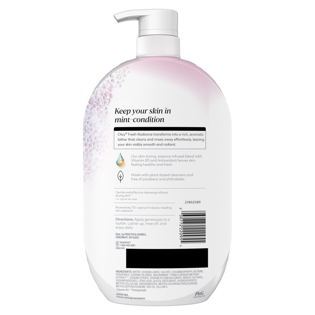 Olay Fresh Radiance Body Wash With Essence Of Strawberry And Mint Vitamin B3 And Antioxidant Blend - 35oz/4pk
