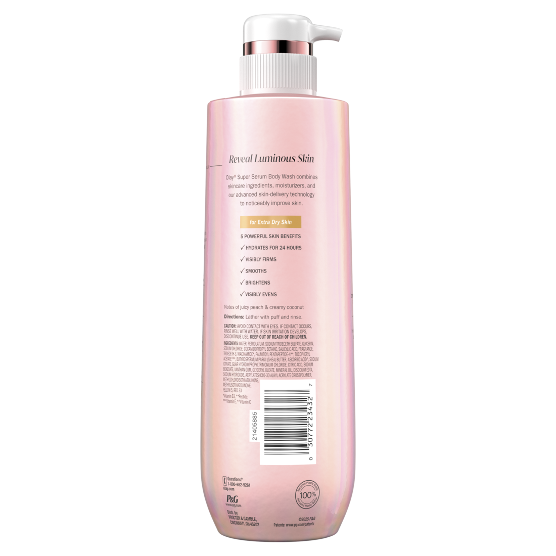 Olay Super Serum Body Wash For Extra Dry Skin Serum Complex For Luminous Skin - 20oz/4pk