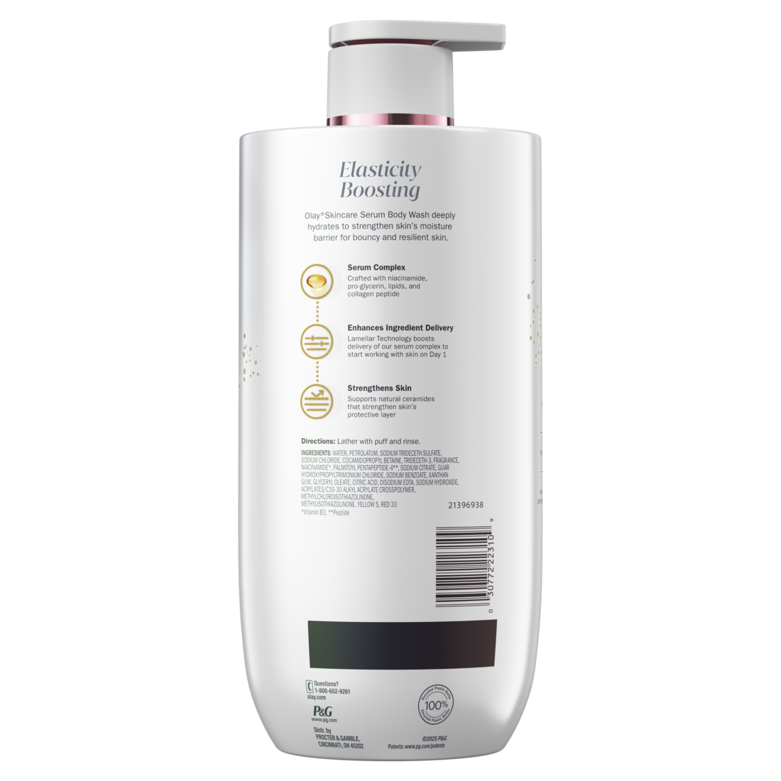 Olay Elasticity Boosting Body Wash With Collagen Peptide Serum Complex - 28oz/4pk
