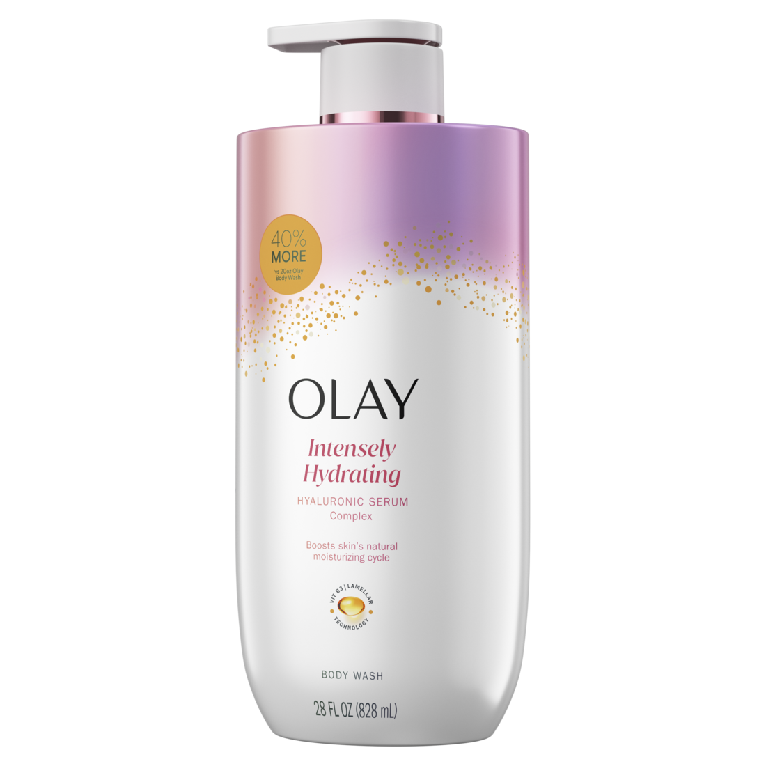 Olay Intensely Hydrating Body Wash With Hyaluronic Serum Complex - 28oz/4pk