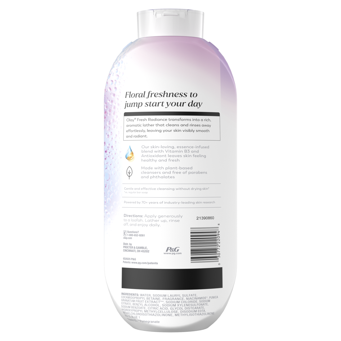Olay Fresh Radiance Body Wash With Essence Of Orchid And Black Currant Vitamin B3 And Antioxidant Blend - 22oz/4pk