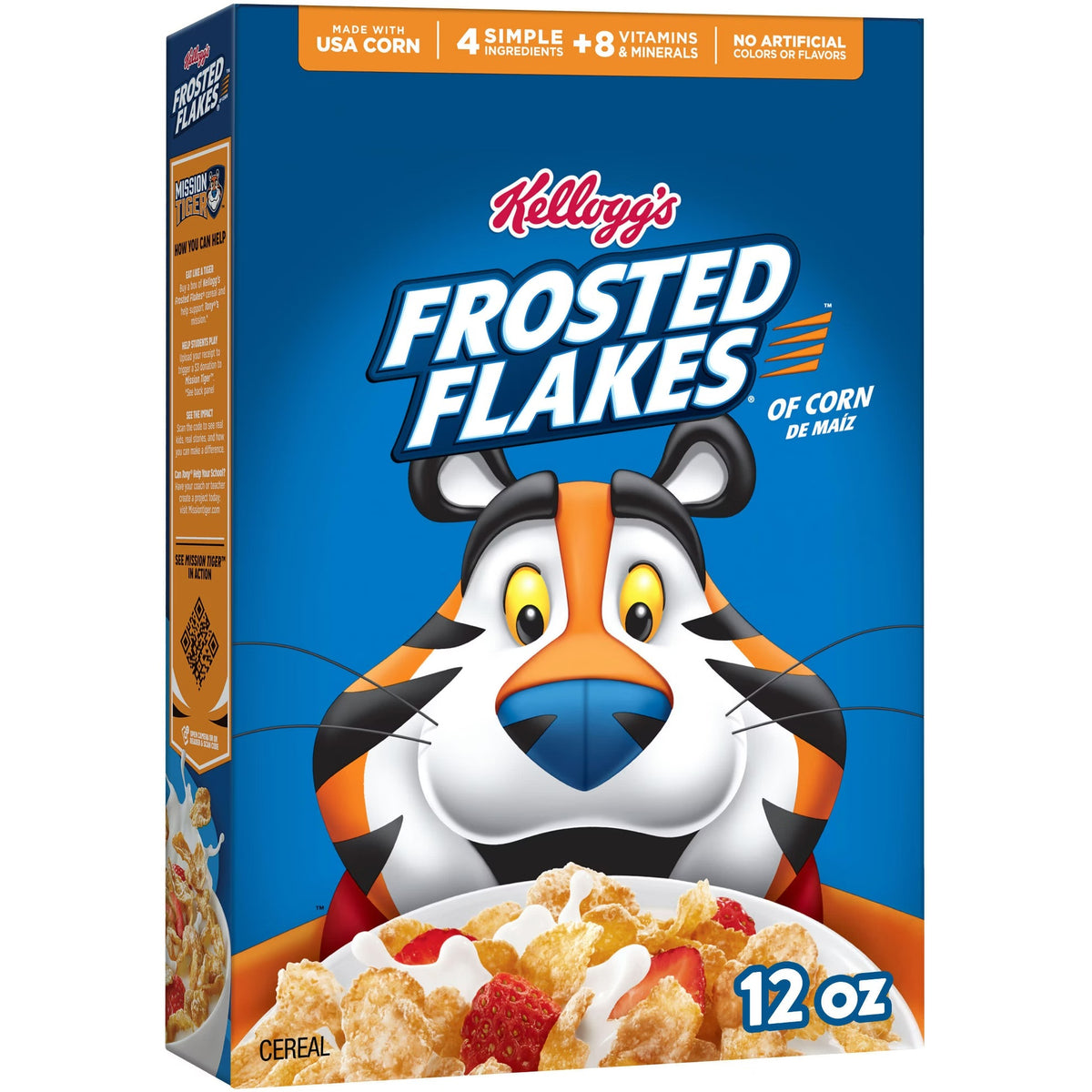 Kelloggs Cereals Frosted Flakes - 12oz/18pk